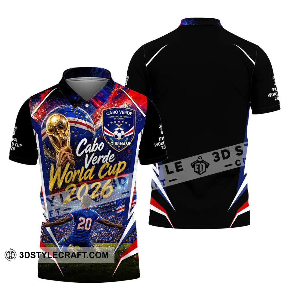 Unisex Shirt - Custom Cabo Verde World Cup 2026 Shirt - Polo Shirt / S - T-shirt
