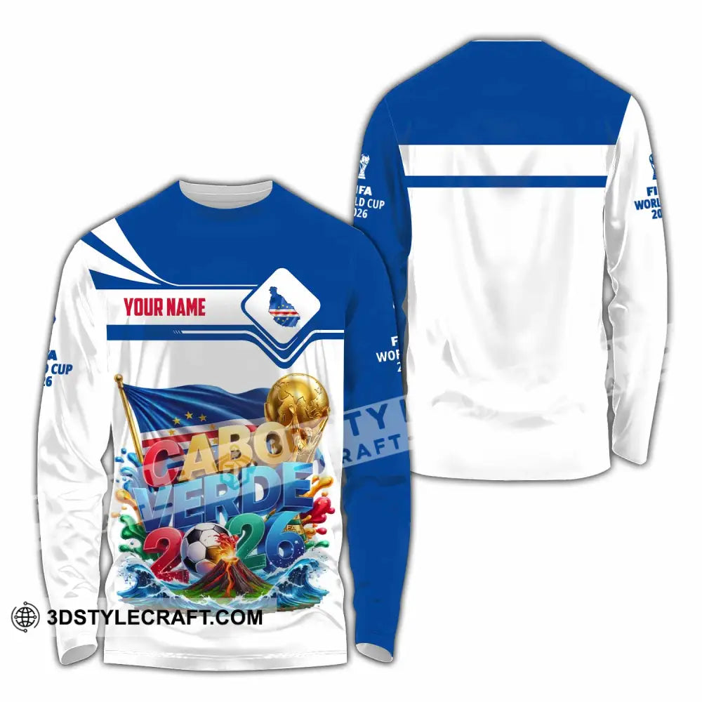 Unisex Shirt - Custom Cabo Verde World Cup 2026 Shirt - Long Sleeve Shirt / S - T-shirt