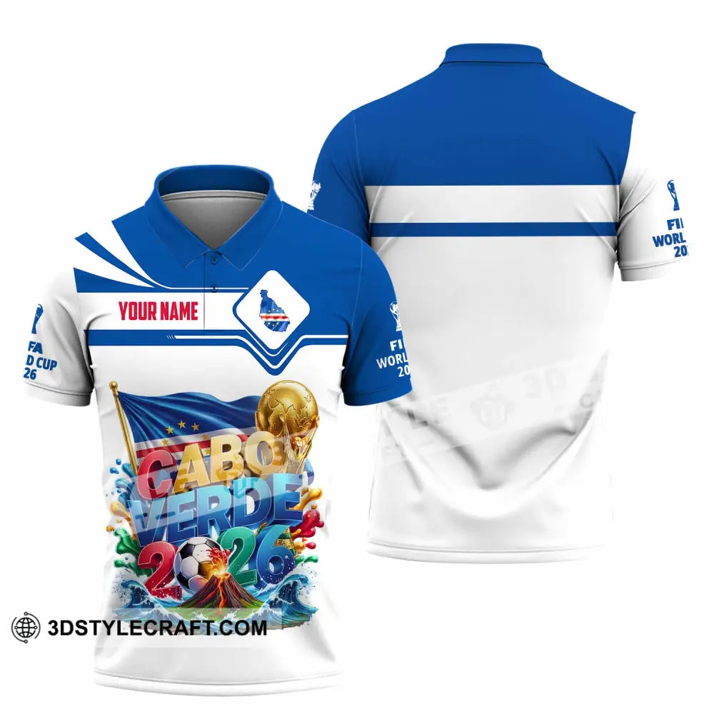 Unisex Shirt - Custom Cabo Verde World Cup 2026 Shirt - Polo Shirt / S - T-shirt