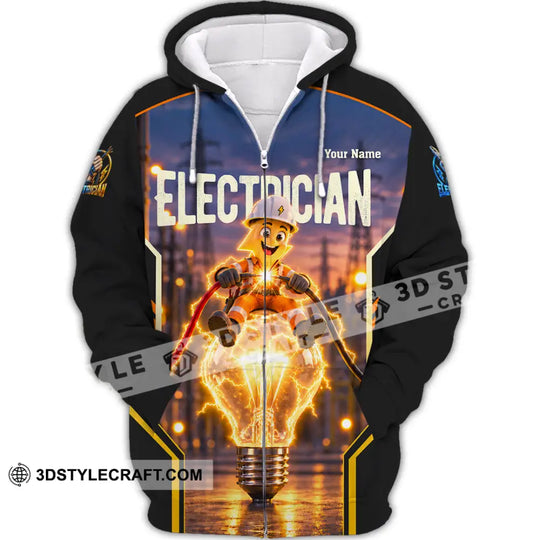 Unisex Shirt - Custom Call Me Electrician Shirt style option 2