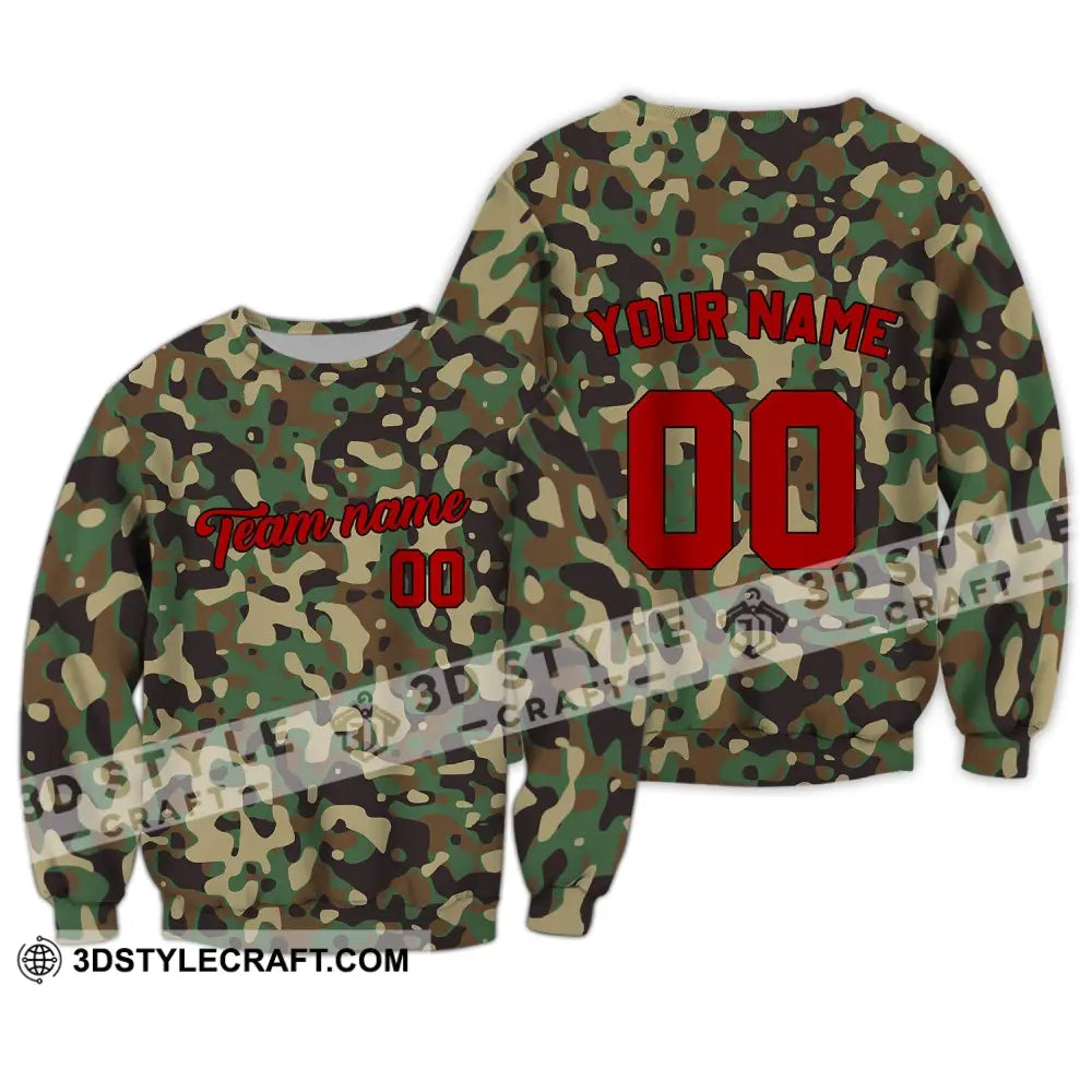 Unisex Shirt - Custom Camo T-Shirt Personalized Hoodie Sweater Polo Long Sleeve / S T-Shirt