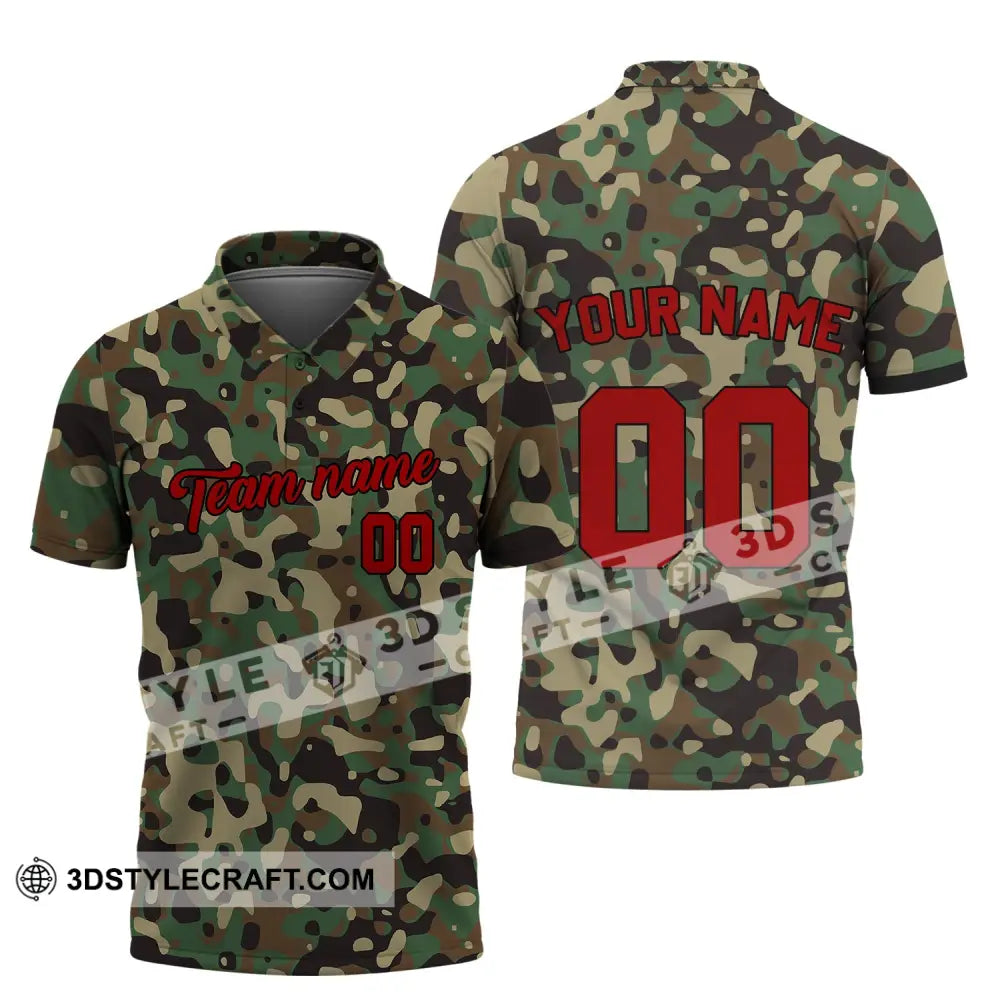 Unisex Shirt - Custom Camo T-Shirt Personalized Hoodie Sweater Polo / S T-Shirt