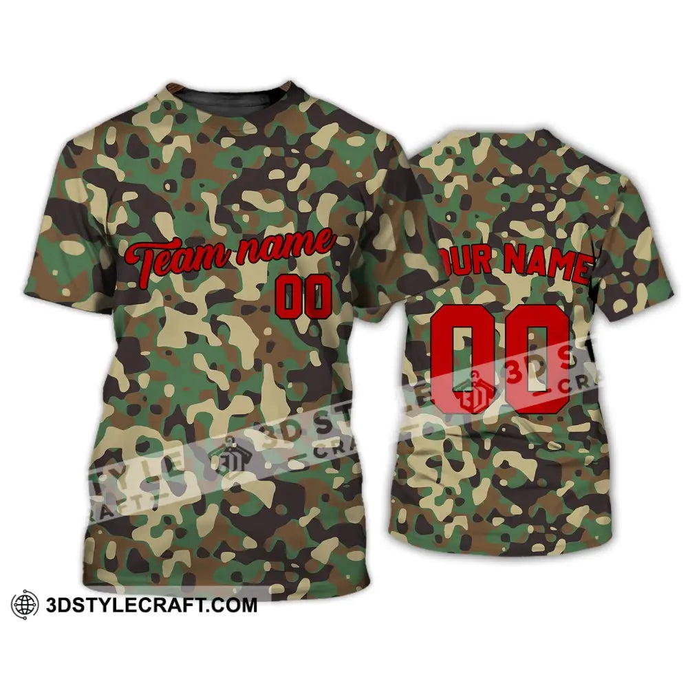 Unisex Shirt - Custom Camo T-Shirt Personalized Hoodie Sweater Polo / S T-Shirt