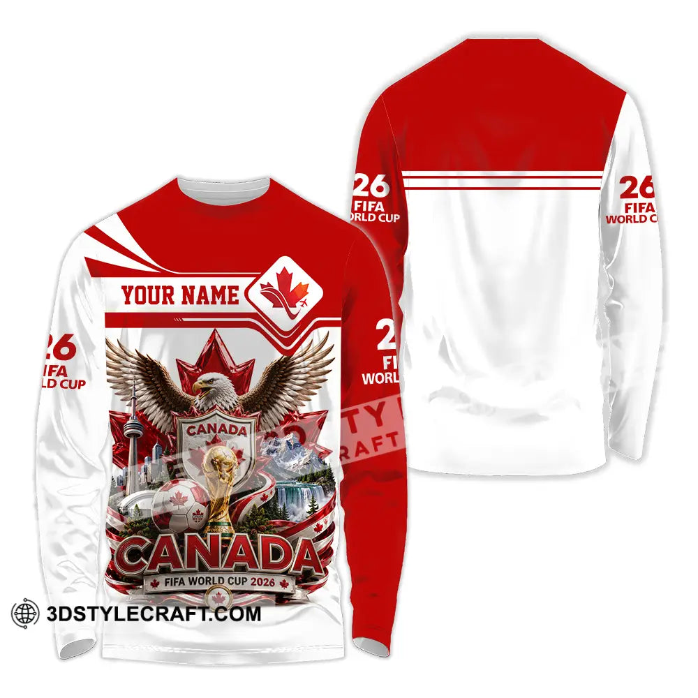Unisex Shirt - Custom Canada World Cup 2026 Shirt - Long Sleeve Shirt / S - T-shirt