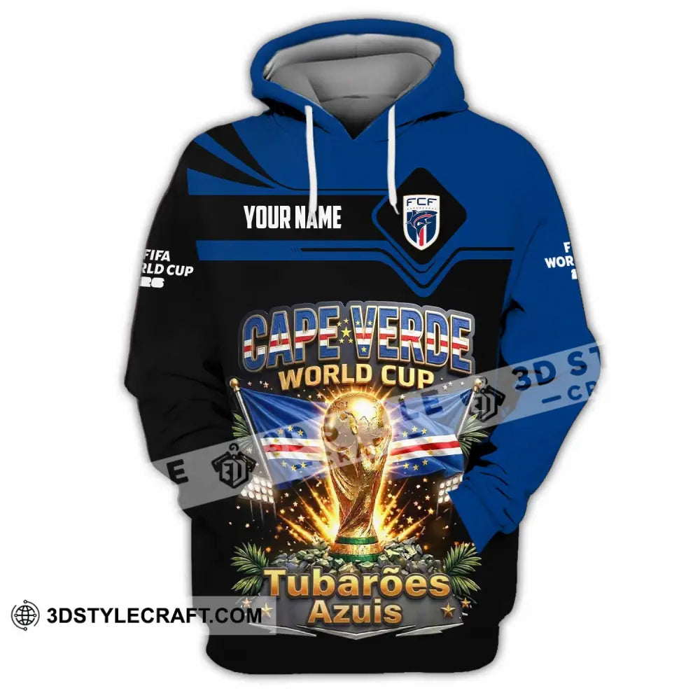 Unisex Shirt - Custom Cape Verde World Cup 2026 Shirt - Hoodie / S - T-shirt