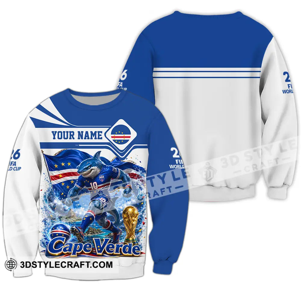 Unisex Shirt - Custom Cape Verde World Cup 2026 Shirt - Long Sleeve / S - T-shirt