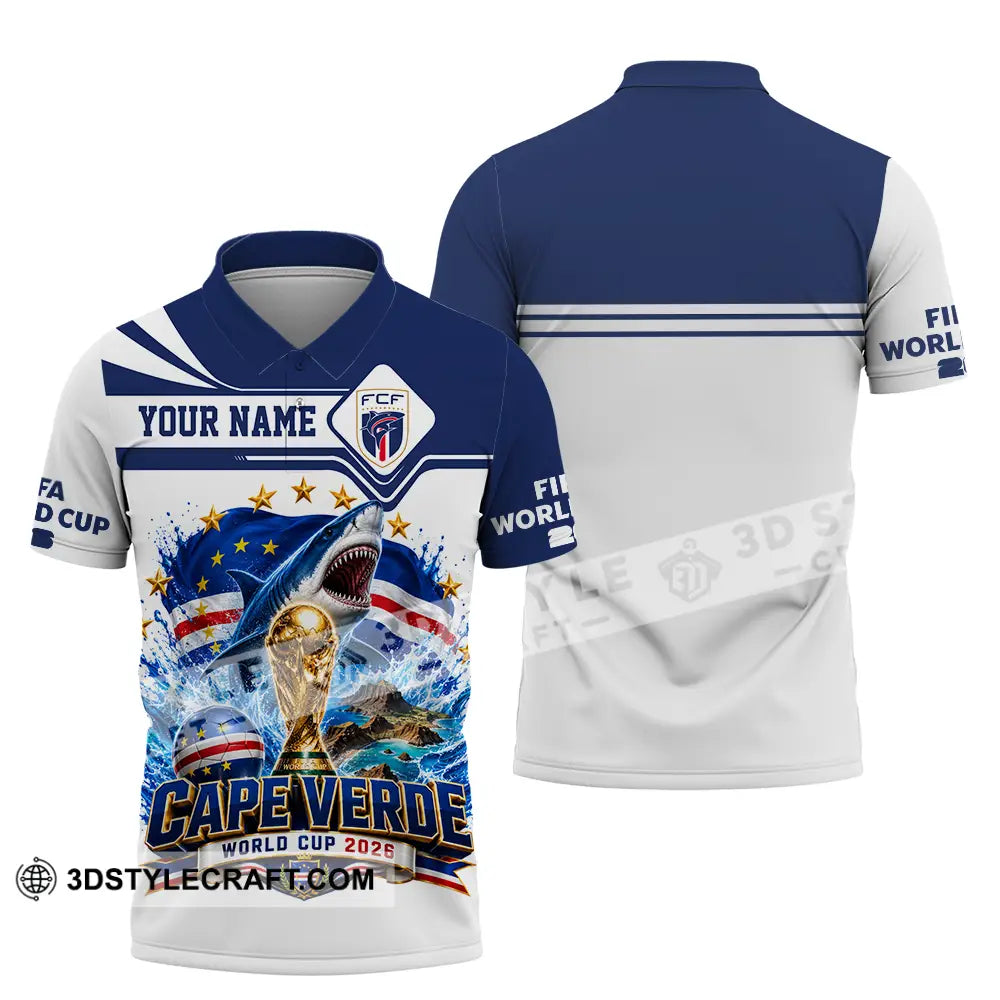 Unisex Shirt - Custom Cape Verde World Cup 2026 Shirt - Polo Shirt / S - T-shirt