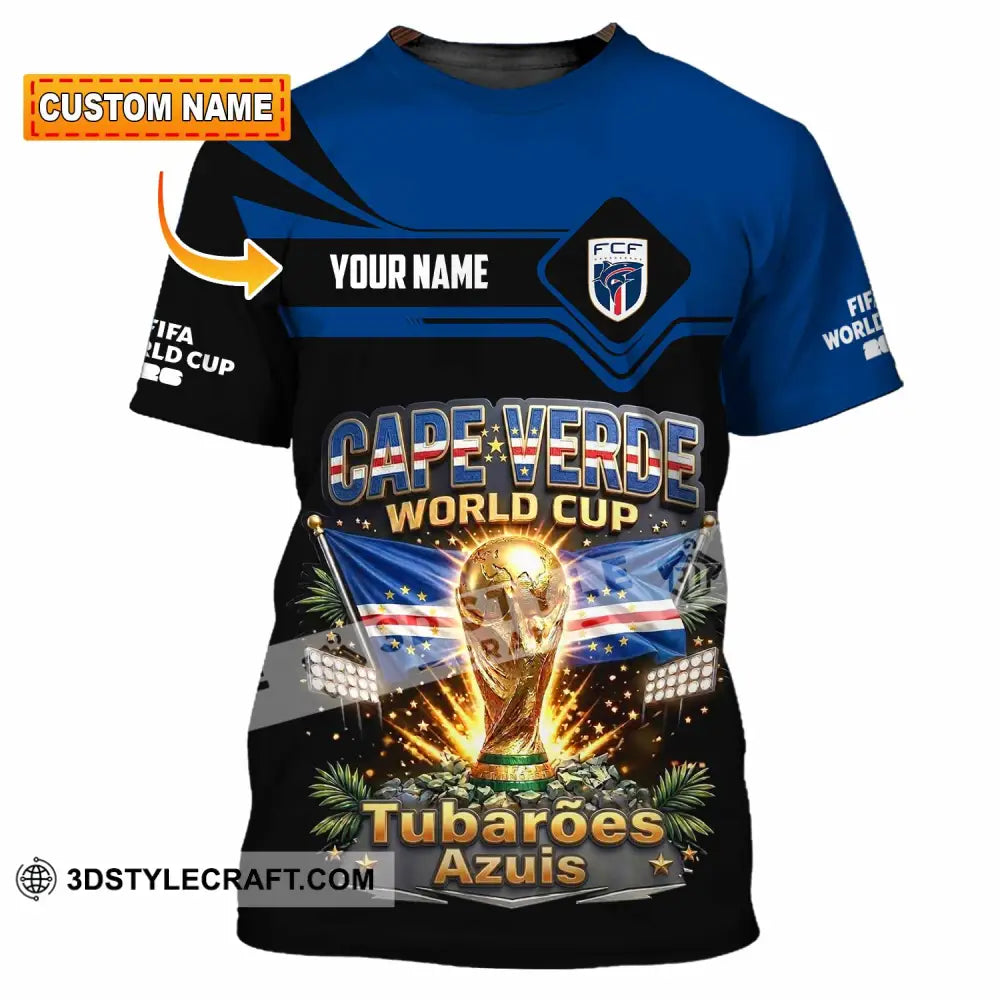 Unisex Shirt - Custom Cape Verde World Cup 2026 Shirt - T-shirt
