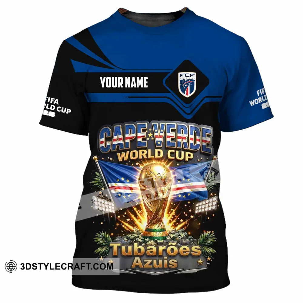 Unisex Shirt - Custom Cape Verde World Cup 2026 Shirt - T-Shirt / S - T-shirt
