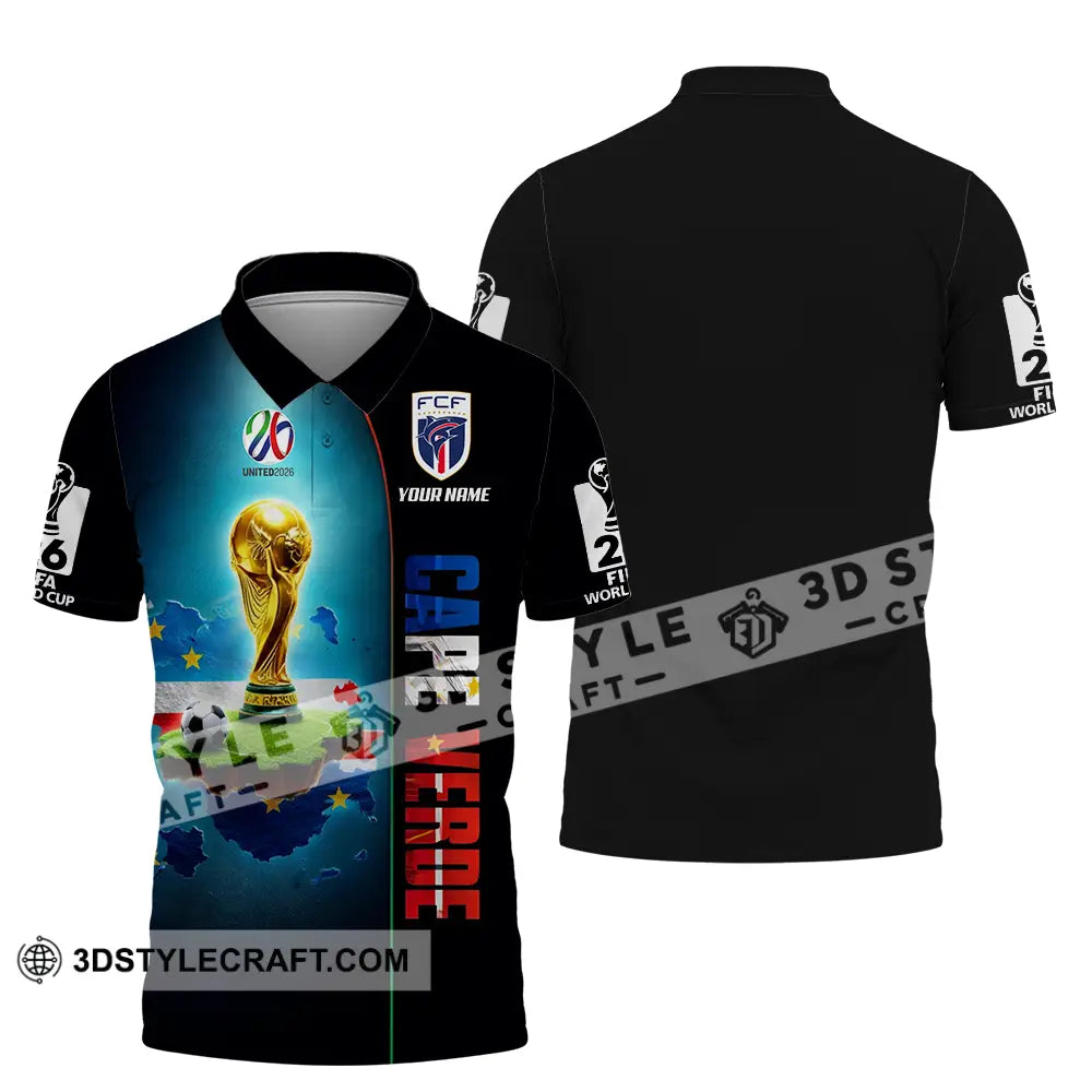 Unisex Shirt - Custom Cape Verde World Cup 2026 3D Shirt - Polo Shirt / S - T-shirt