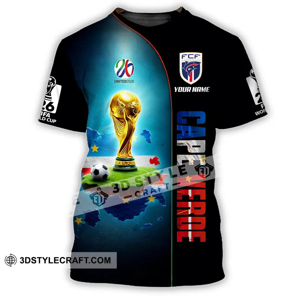 Unisex Shirt - Custom Cape Verde World Cup 2026 3D Shirt - T-Shirt / S - T-shirt
