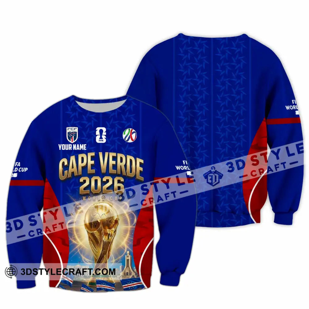 Unisex Shirt - Custom Cape Verde World Cup 2026 Shirt - Long Sleeve / S - T-shirt