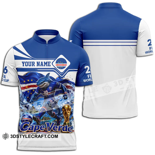 Unisex Shirt - Custom Cape Verde World Cup 2026 Shirt style option 2