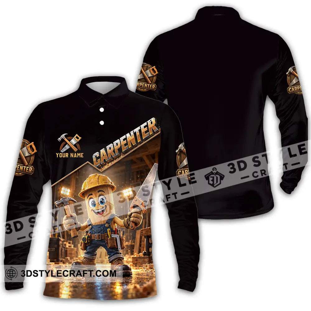 Unisex Shirt - Custom Carpenter Shirt - Long Sleeve Polo / S - T-shirt