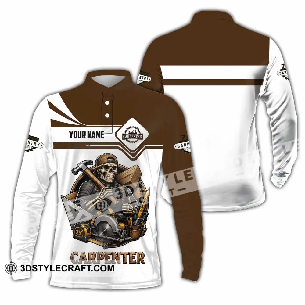 Unisex Shirt - Custom Carpenter Shirt - Long Sleeve Polo / S - T-shirt