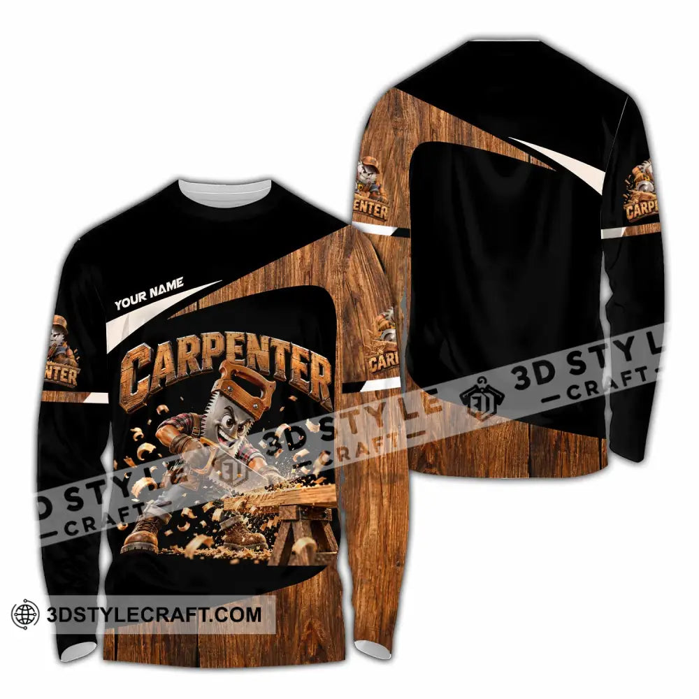 Unisex Shirt - Custom Carpenter Shirt - Long Sleeve Shirt / S - T-shirt