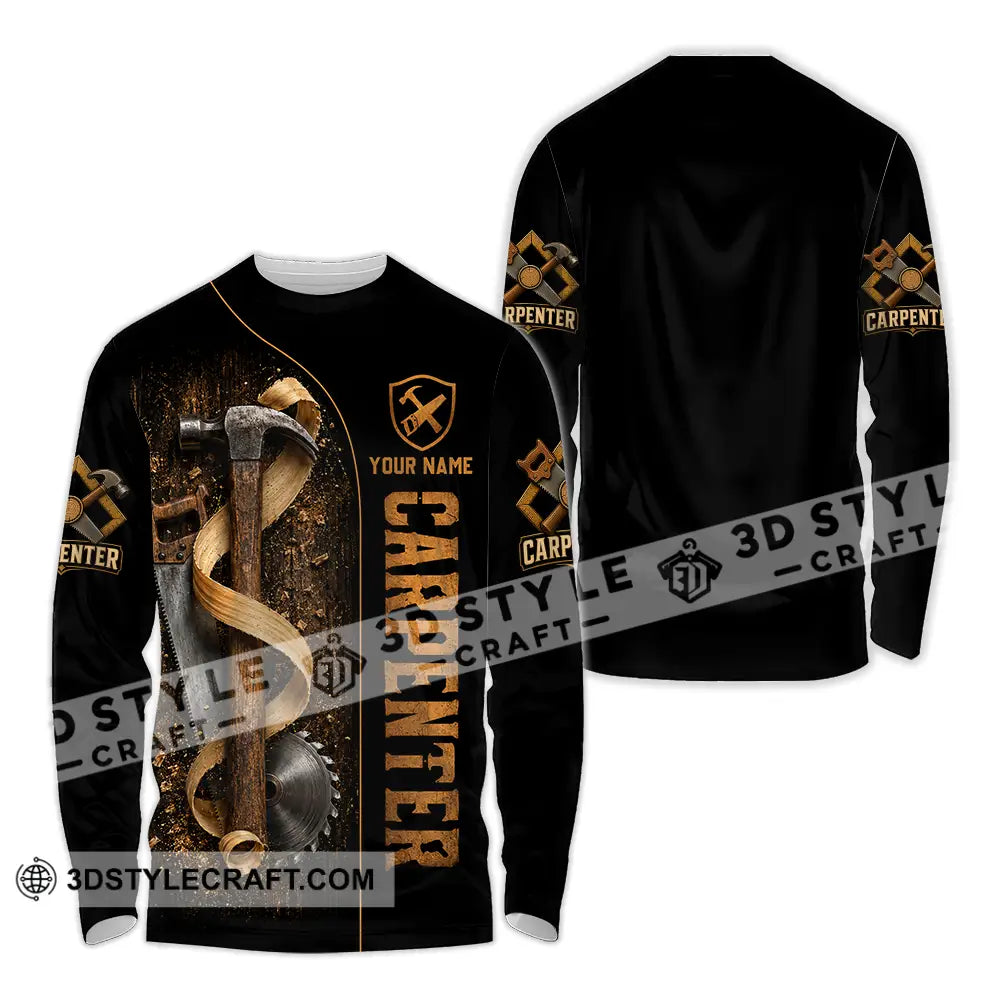 Unisex Shirt - Custom Carpenter Shirt - Long Sleeve Shirt / S - T-shirt