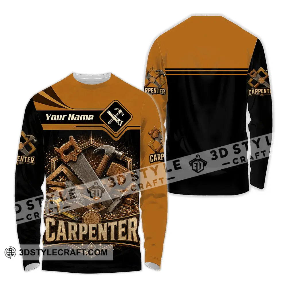 Unisex Shirt - Custom Carpenter Shirt - Long Sleeve Shirt / S - T-shirt