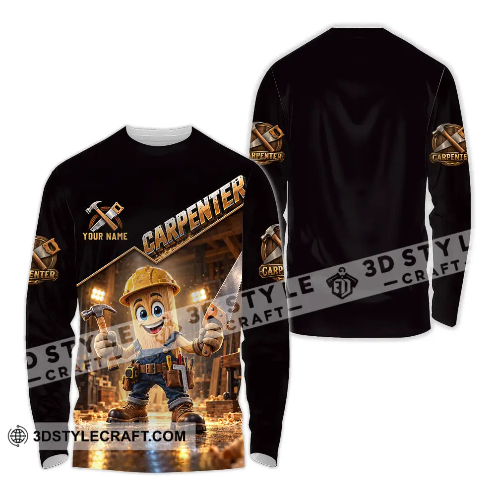 Unisex Shirt - Custom Carpenter Shirt - Long Sleeve Shirt / S - T-shirt