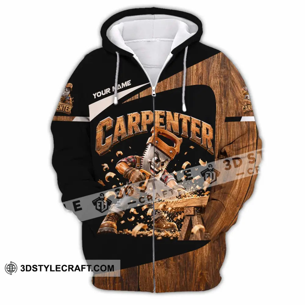 Unisex Shirt - Custom Carpenter Shirt - Zipper Hoodie / S - T-shirt