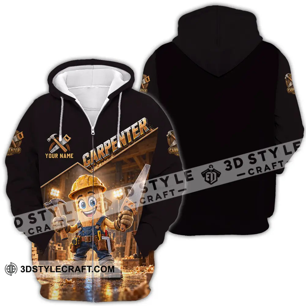 Unisex Shirt - Custom Carpenter Shirt - Zipper Hoodie / S - T-shirt