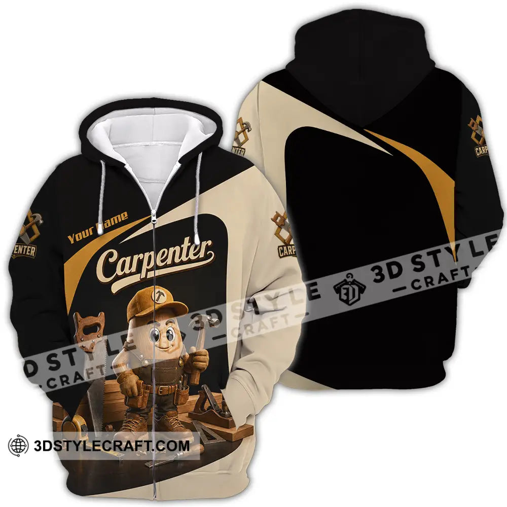 Unisex Shirt - Custom Carpenter Shirt - Zipper Hoodie / S - T-shirt