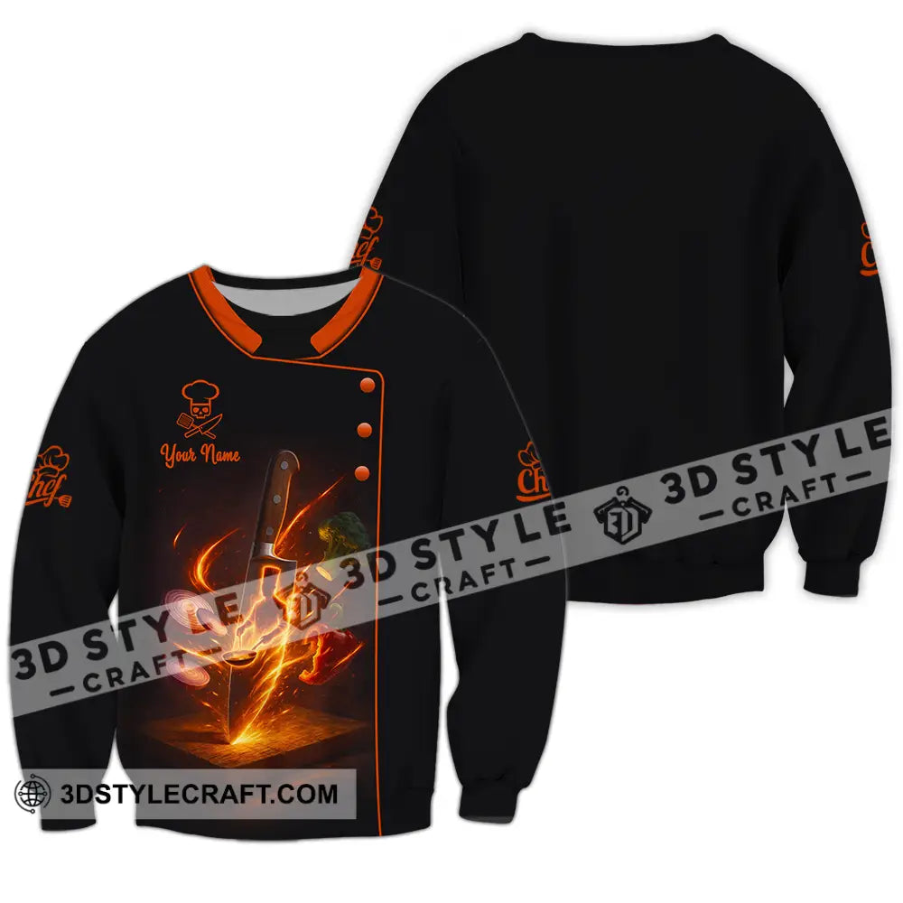 Unisex Shirt - Custom Chef 3D Shirt Long Sleeve / S T-shirt