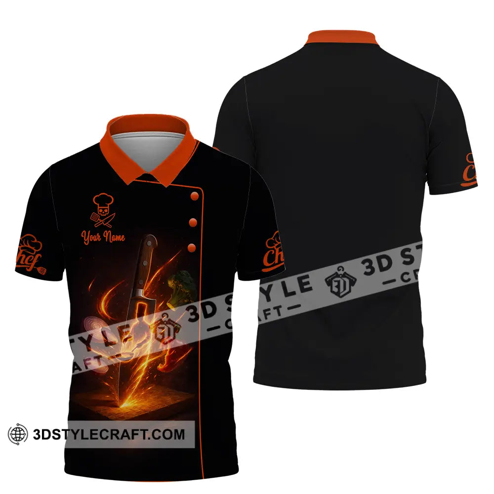 Unisex Shirt - Custom Chef 3D Shirt Polo Shirt / S T-shirt