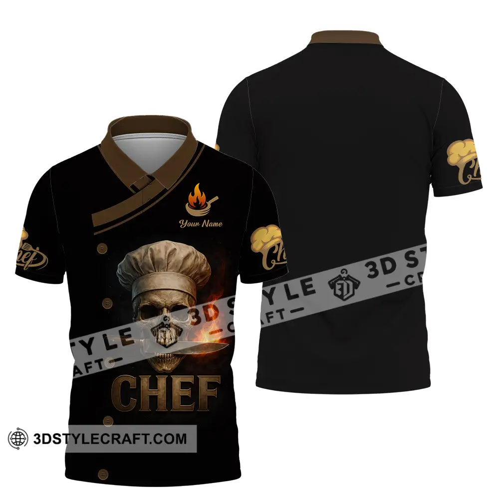 Unisex Shirt - Custom Chef 3D Shirt Polo Shirt / S T-shirt