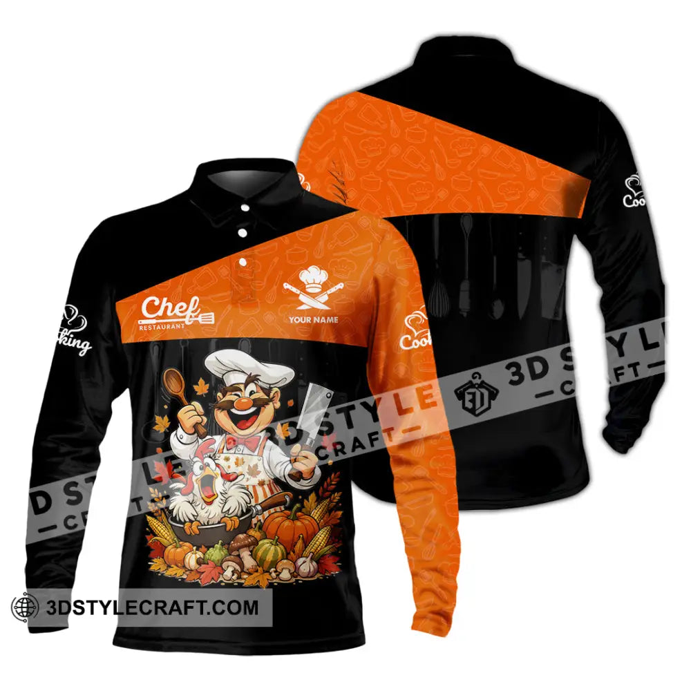 Unisex Shirt - Custom Chef Shirt - Long Sleeve Polo / S - T-shirt