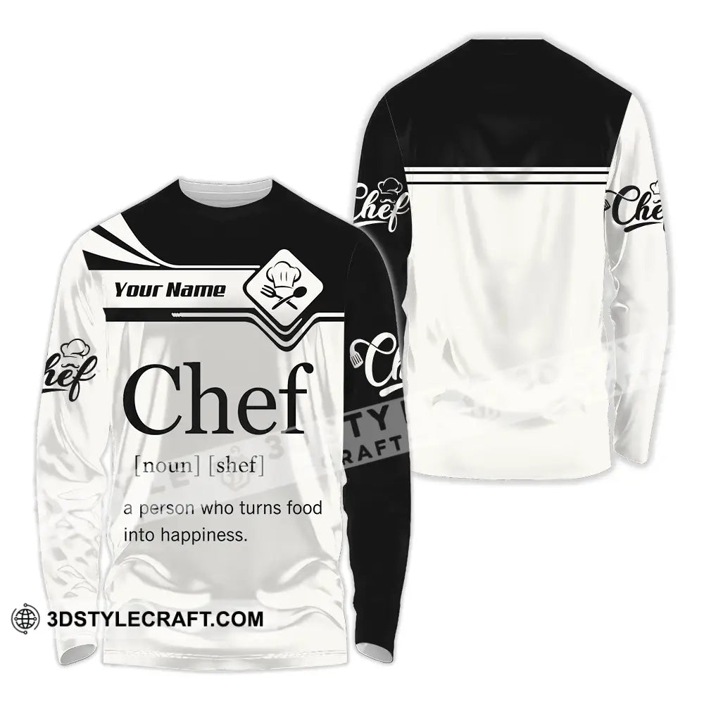 Unisex Shirt - Custom Chef Shirt - Long Sleeve Shirt / S - T-shirt