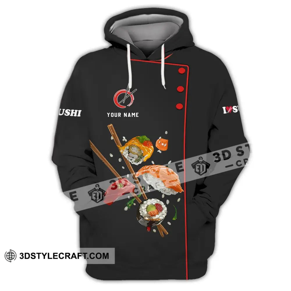 Unisex Shirt - Custom Chef Name Gift For Japan Kitchen Lover Hoodie / S T-Shirt