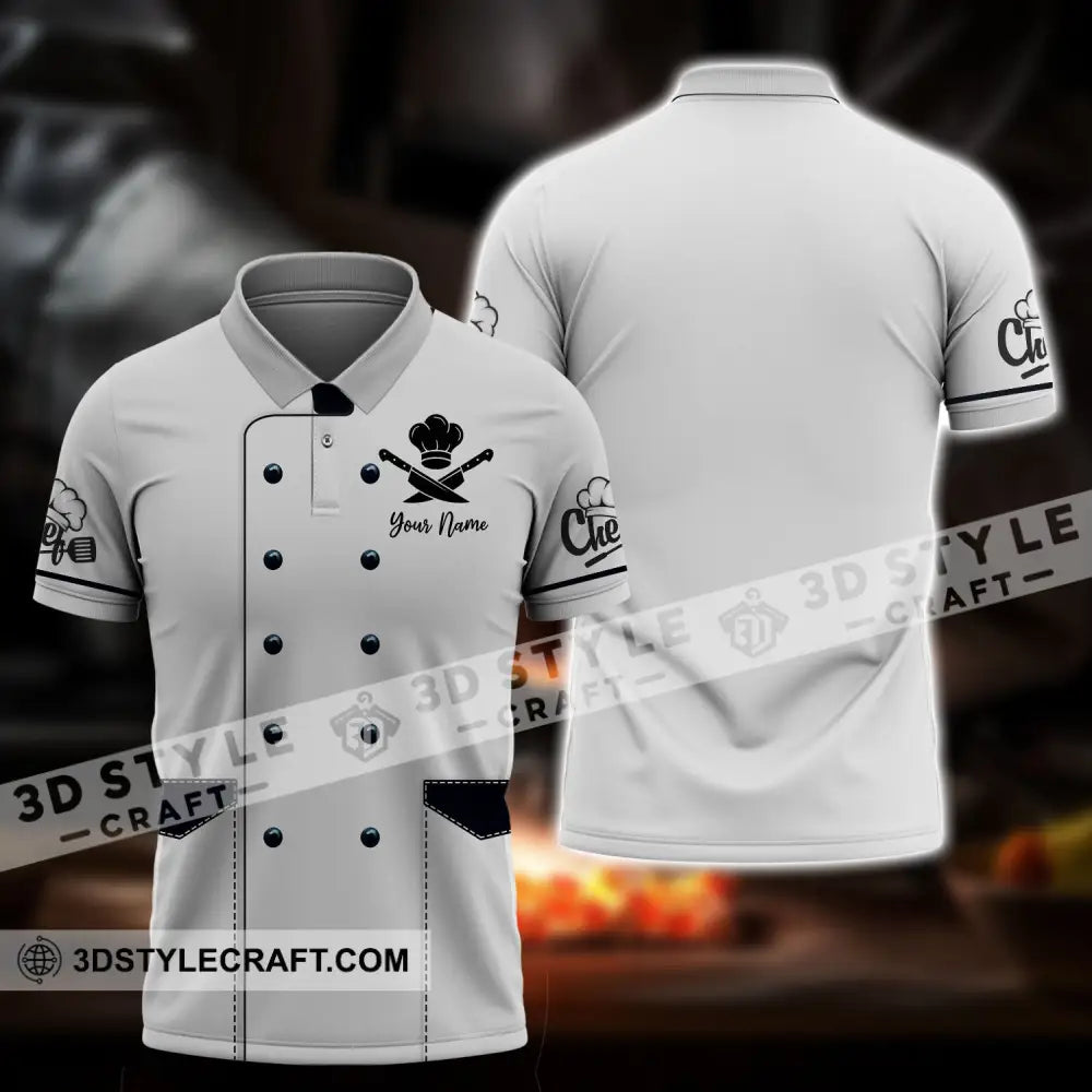 Unisex Shirt - Custom Chef Name T-Shirt Kitchen Polo / S T-Shirt