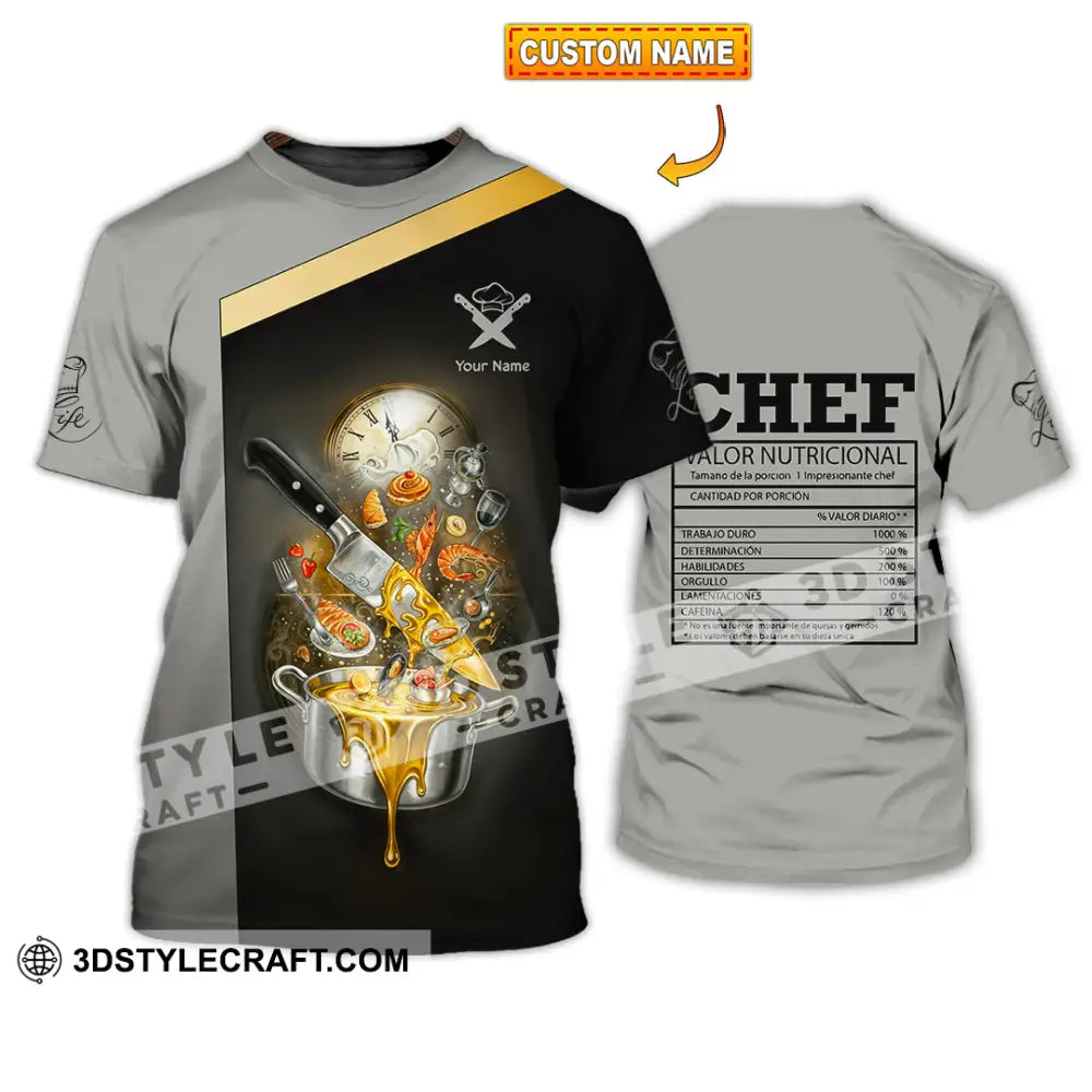 Unisex Shirt - Custom Chef Valor Nutricional Shirt T-shirt