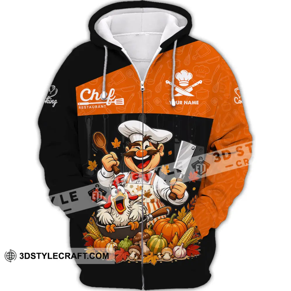 Unisex Shirt - Custom Chef Shirt - Zipper Hoodie / S - T-shirt