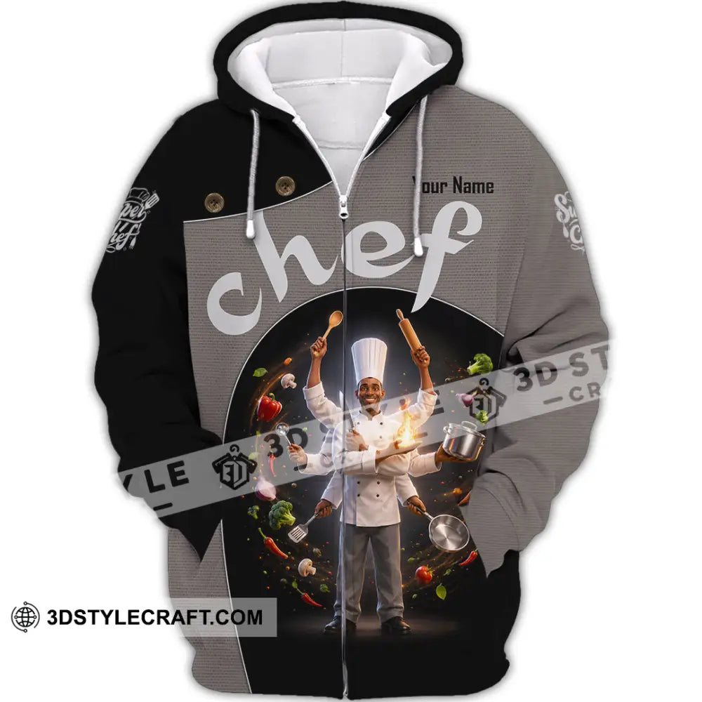 Unisex Shirt - Custom Chef Shirt - Zipper Hoodie / S - T-shirt