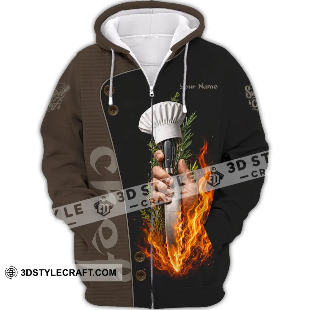 Unisex Shirt - Custom Chef Shirt - Zipper Hoodie / S - T-shirt