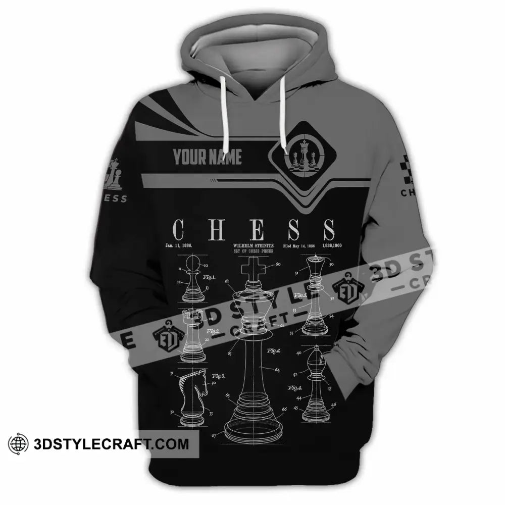 Unisex Shirt - Custom Chess 3D Shirt Hoodie / S T-shirt