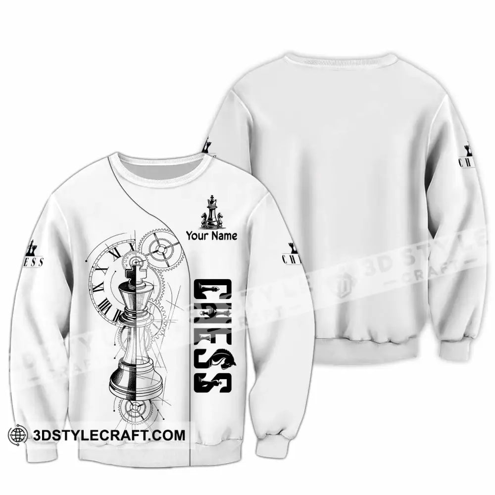 Unisex Shirt - Custom Chess 3D Shirt Long Sleeve / S T-shirt