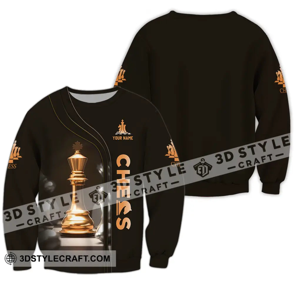 Unisex Shirt - Custom Chess 3D Shirt Long Sleeve / S T-shirt