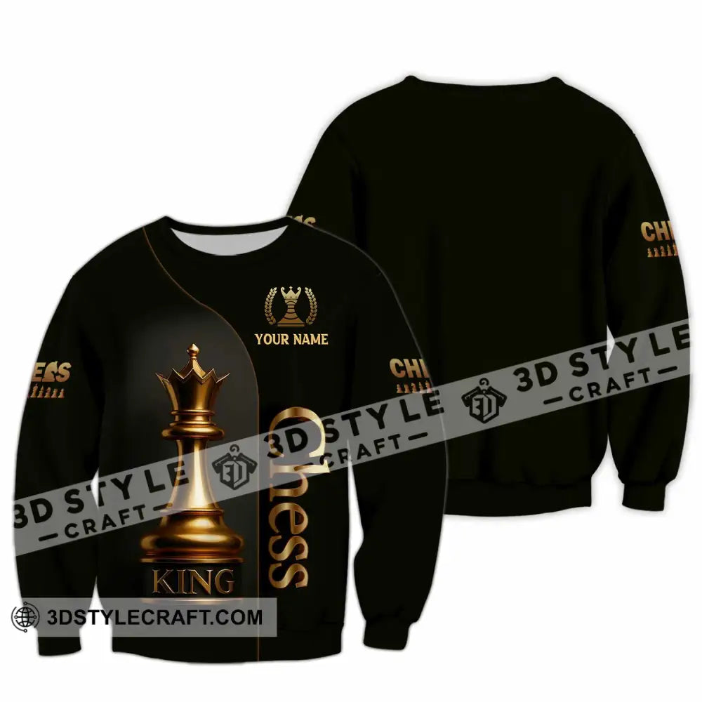 Unisex Shirt - Custom Chess 3D Shirt Long Sleeve / S T-shirt
