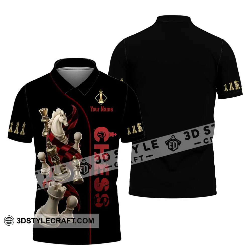 Unisex Shirt - Custom Chess 3D Shirt Polo Shirt / S T-shirt