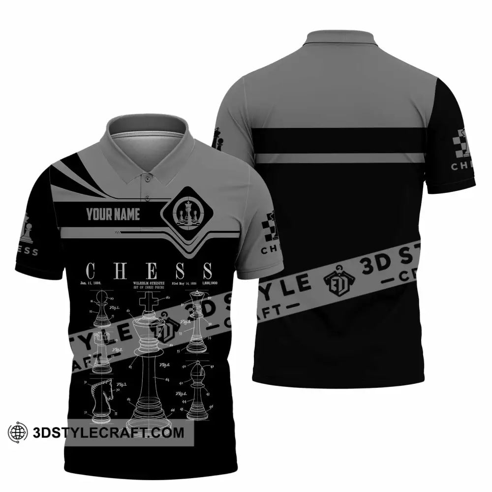 Unisex Shirt - Custom Chess 3D Shirt Polo Shirt / S T-shirt