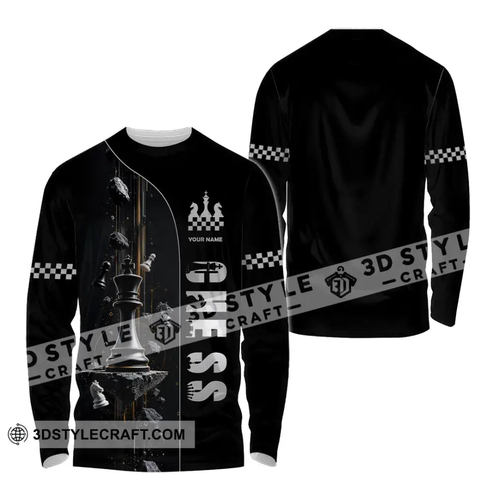 Unisex Shirt - Custom Chess Shirt - Long Sleeve Shirt / S - T-shirt