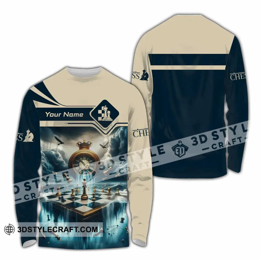 Unisex Shirt - Custom Chess Lover 3D Shirt Long Sleeve Shirt / S T-shirt