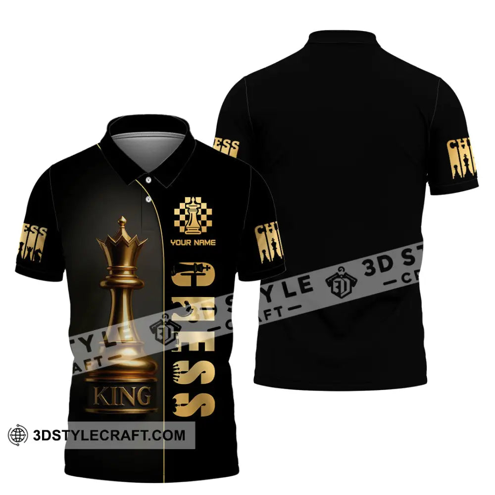 Unisex Shirt - Custom Chess Player 3D Shirt Polo Shirt / S T-shirt