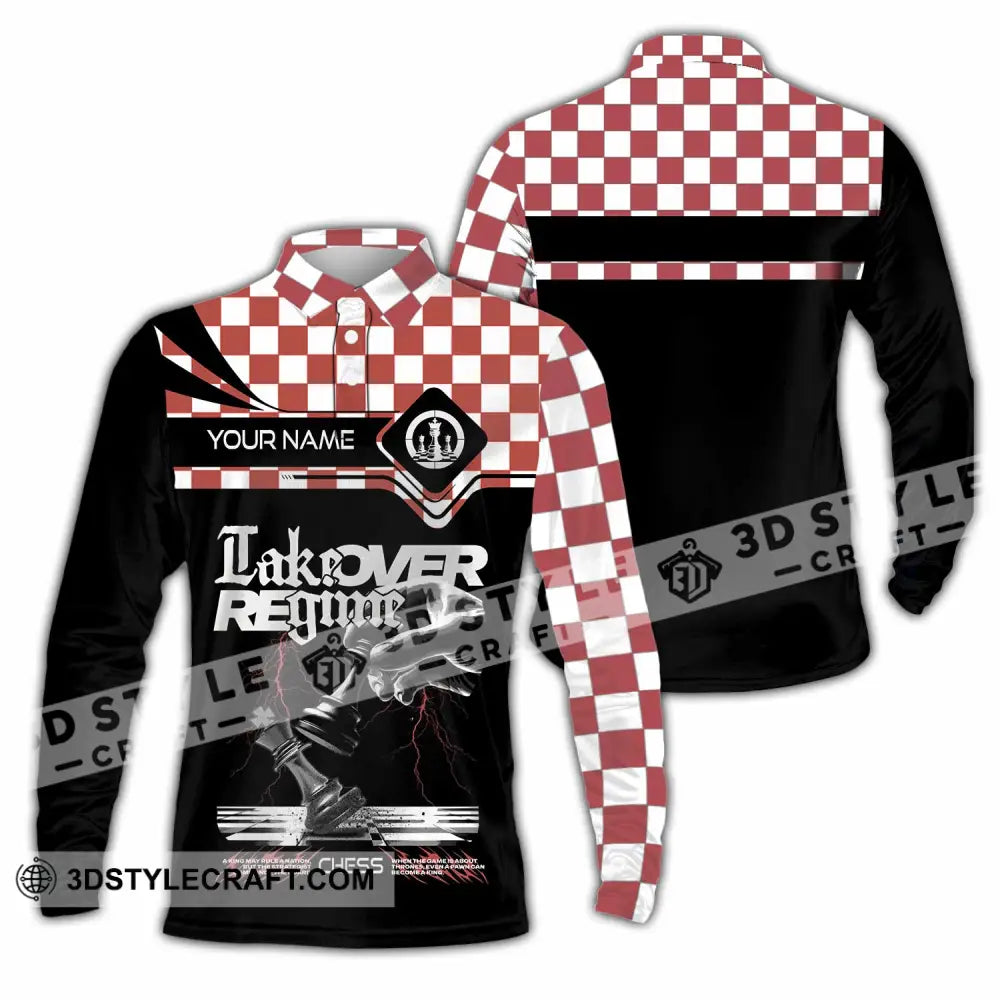 Unisex Shirt - Custom Chess Sport Shirt Long Sleeve Polo / S T-shirt