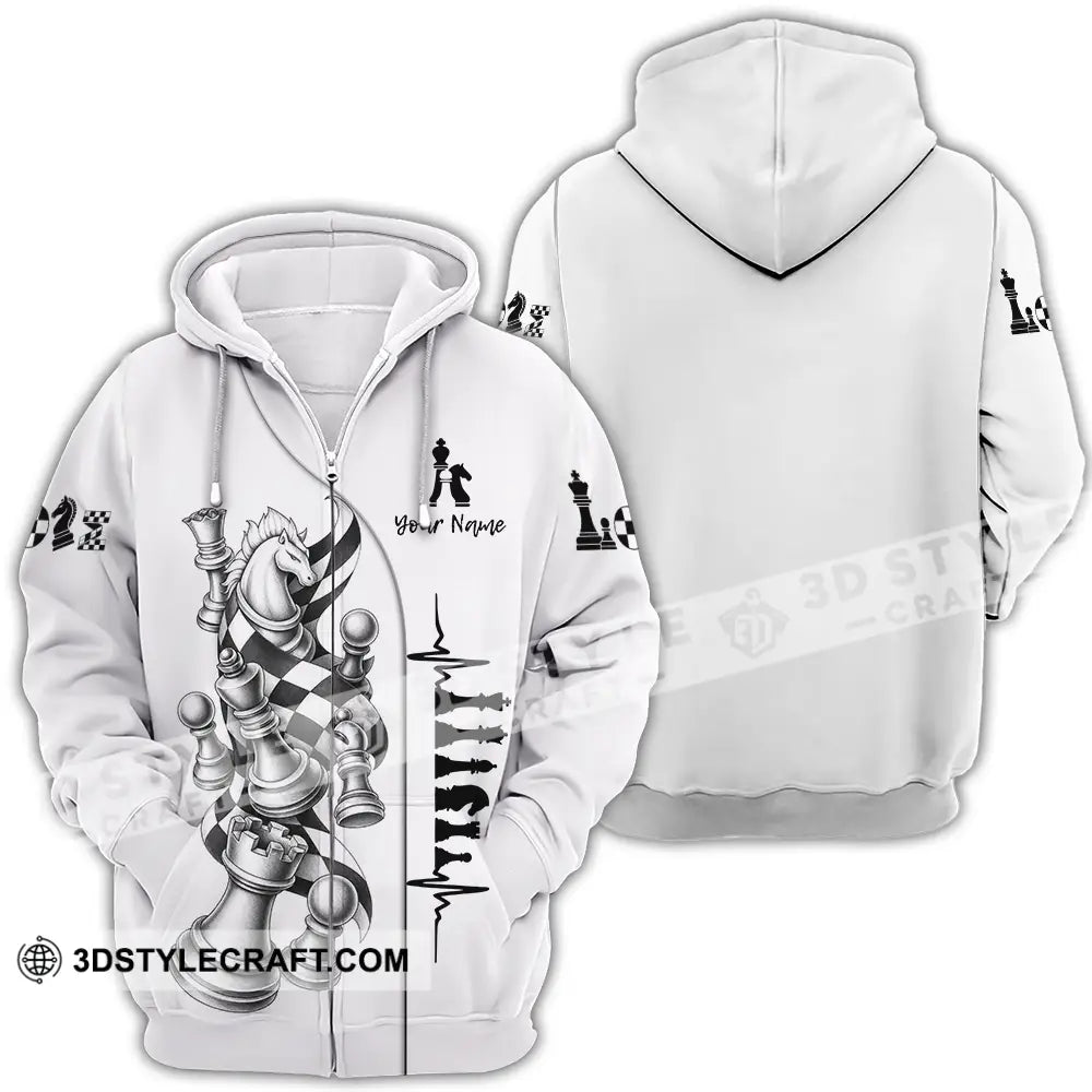 Unisex Shirt - Custom Chess Shirt - Zipper Hoodie / S - T-shirt
