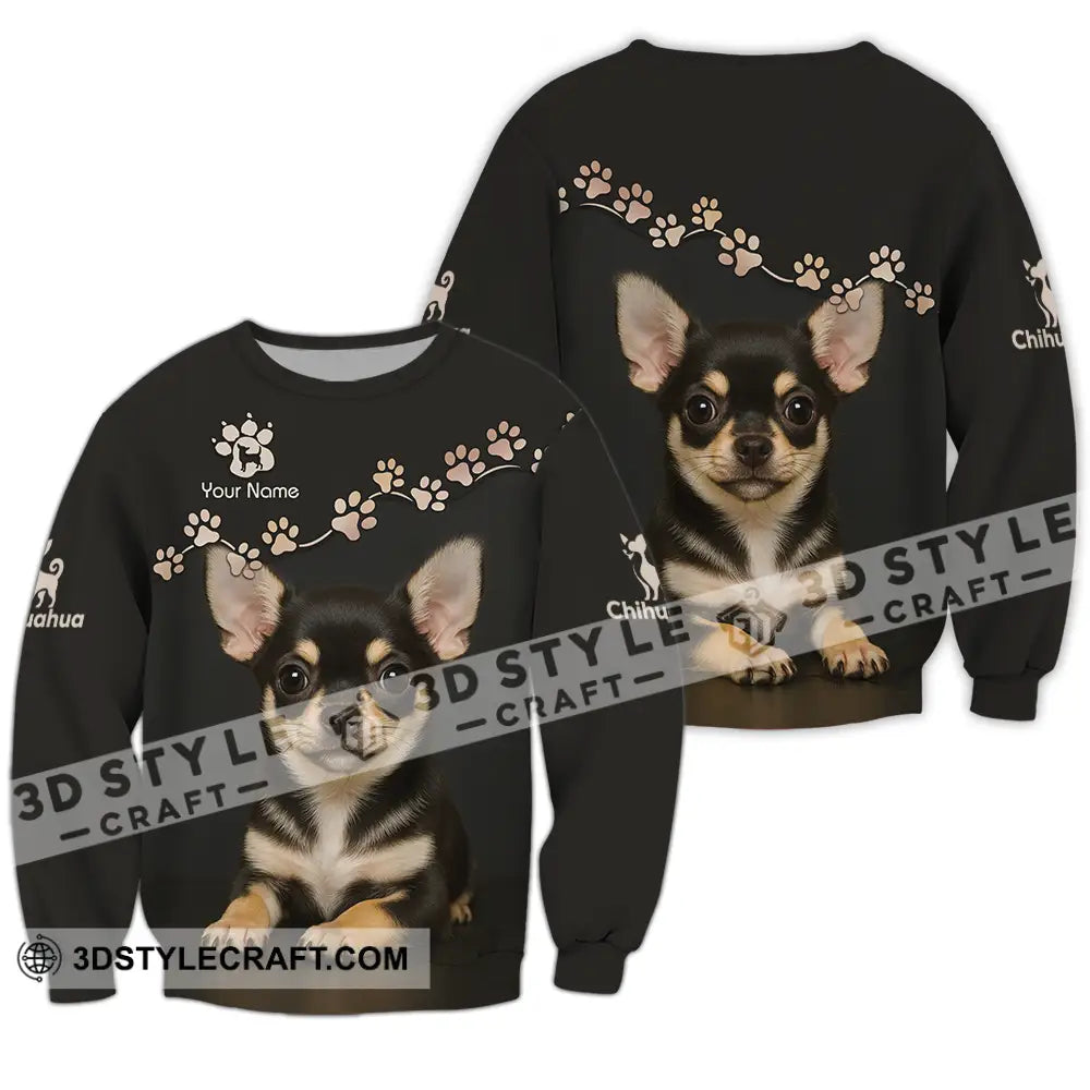 Unisex Shirt - Custom Chihuahua Shirt Long Sleeve / S T-shirt