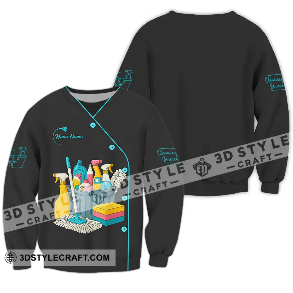 Unisex Shirt - Custom Cleaning Service Shirt Long Sleeve / S T-shirt